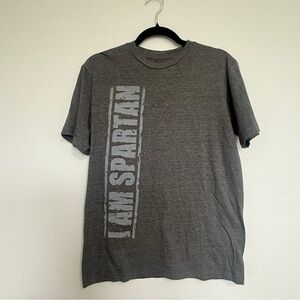Spartan Race Men’s Medium Gray T-Shirt I Am Spartan Graphic Tee M